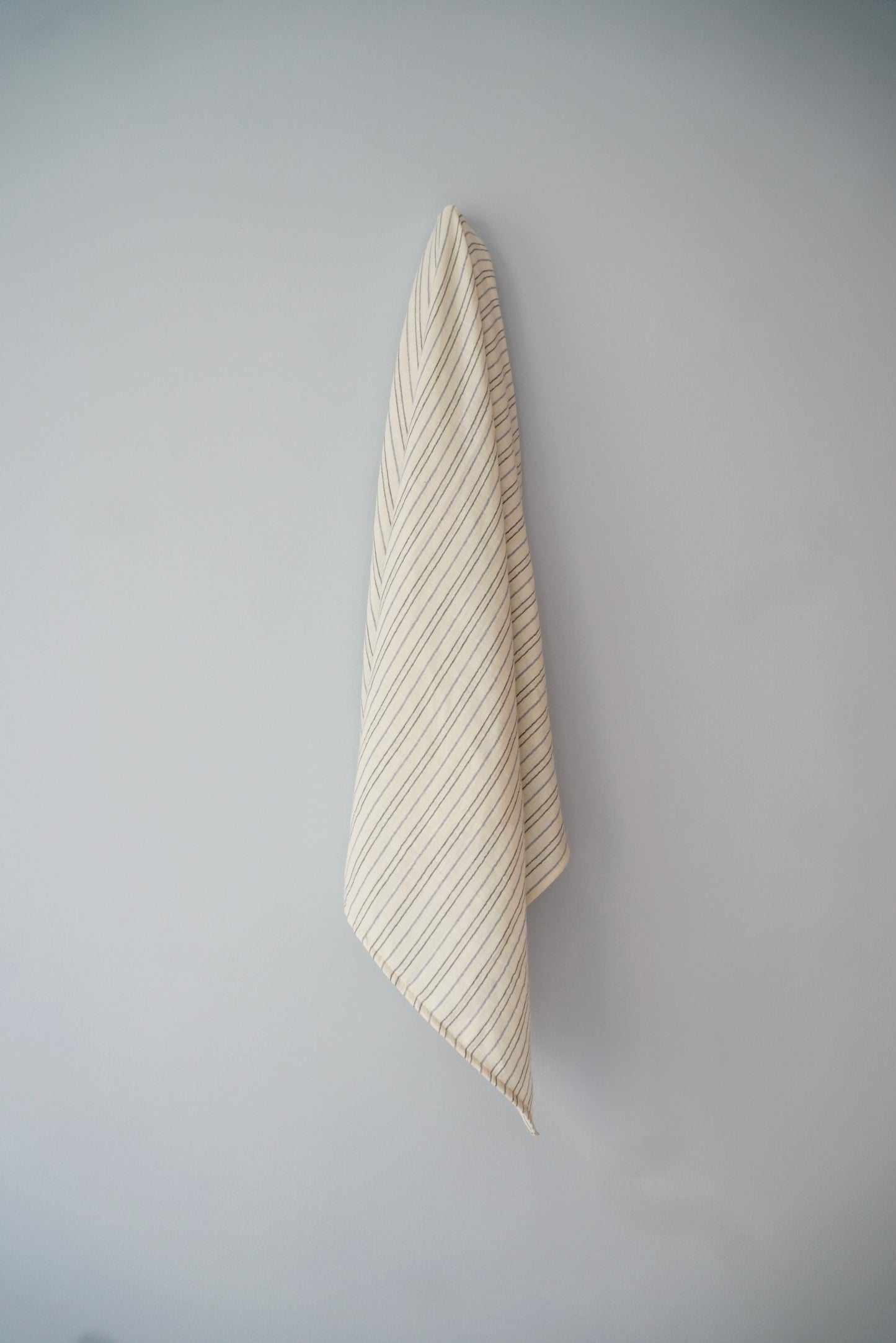 Maxi lange 100cm x 100cm Ivoire rayé Bleu