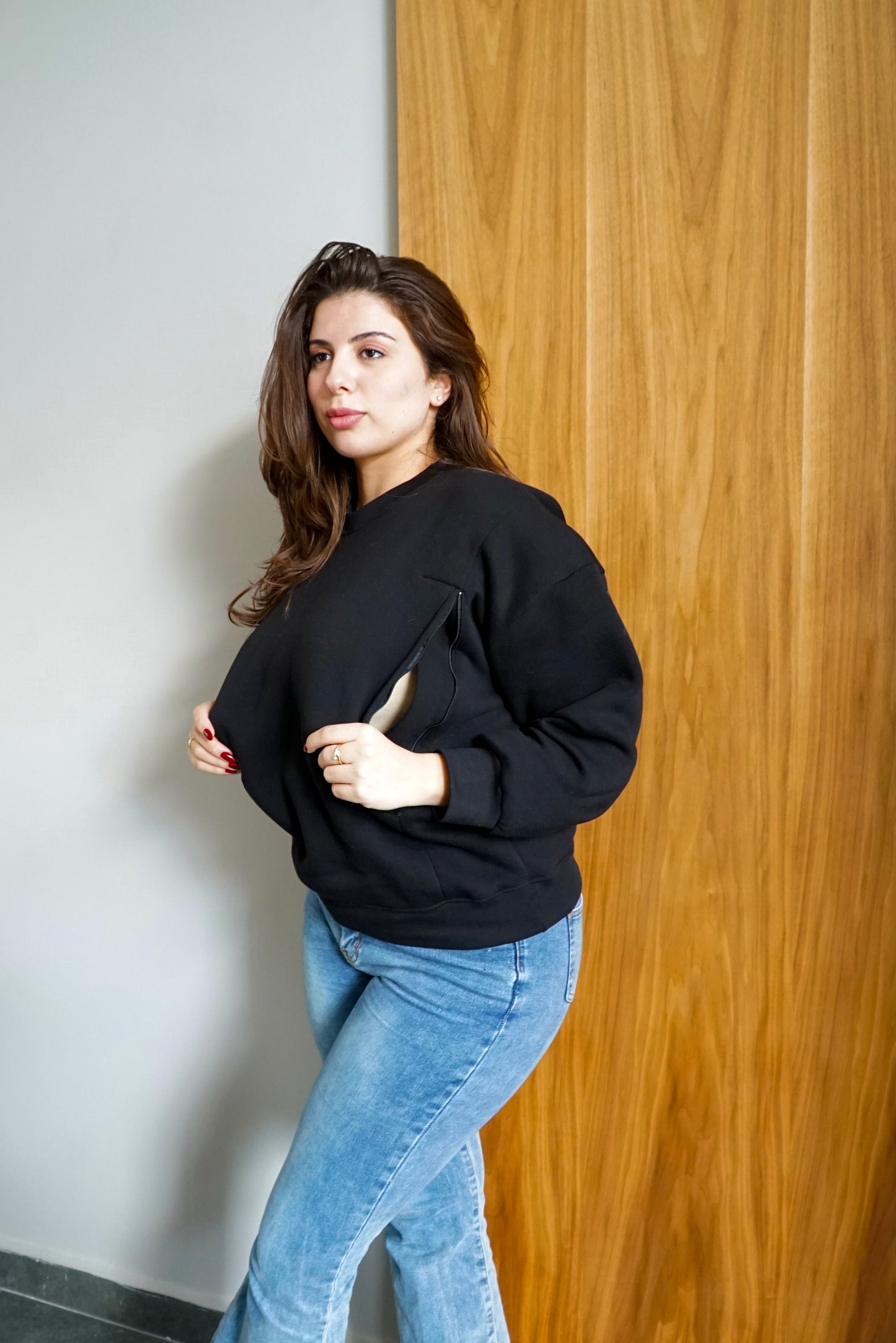 Sweat d'allaitement et grossesse Noir