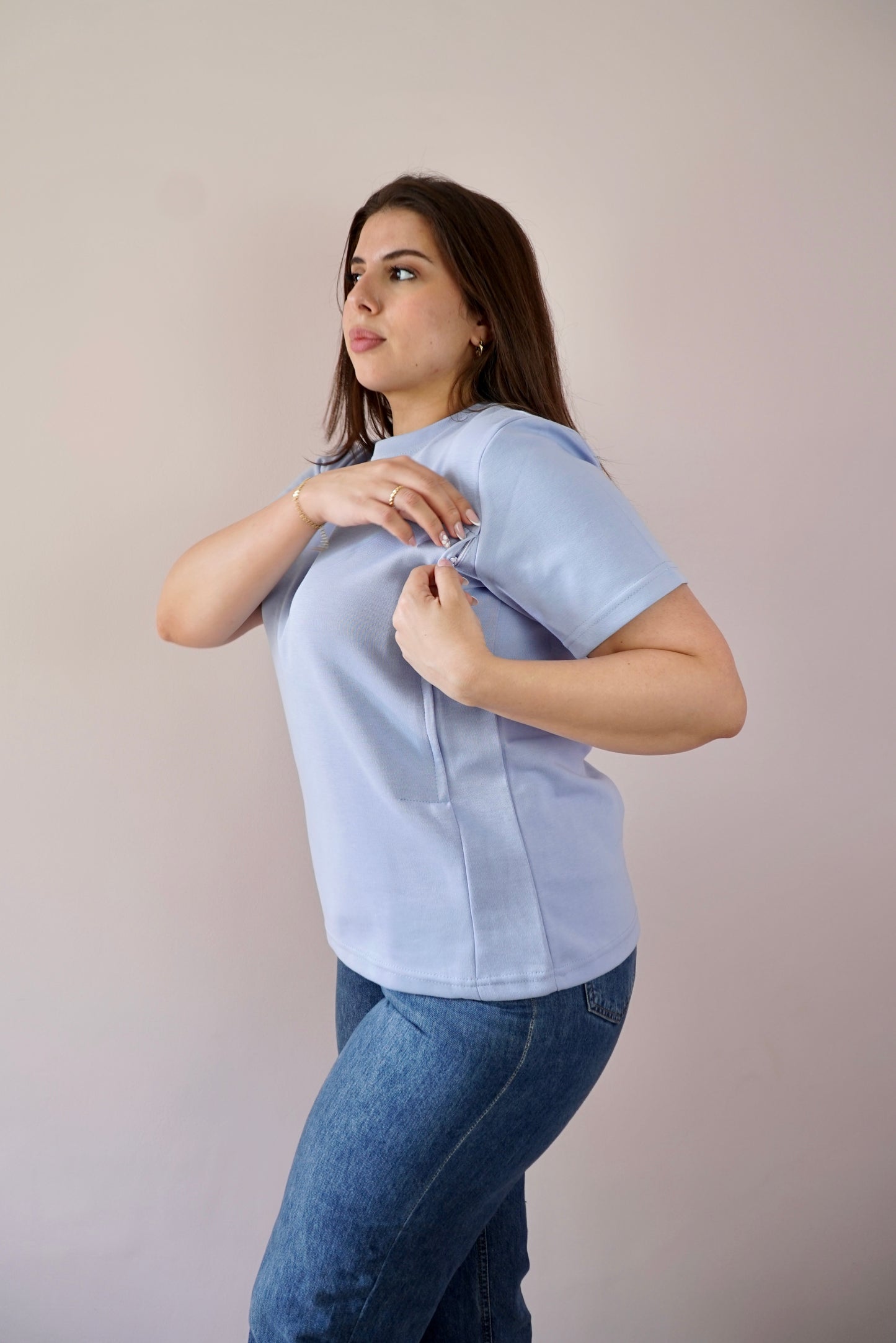 T-Shirt d'allaitement Lavande