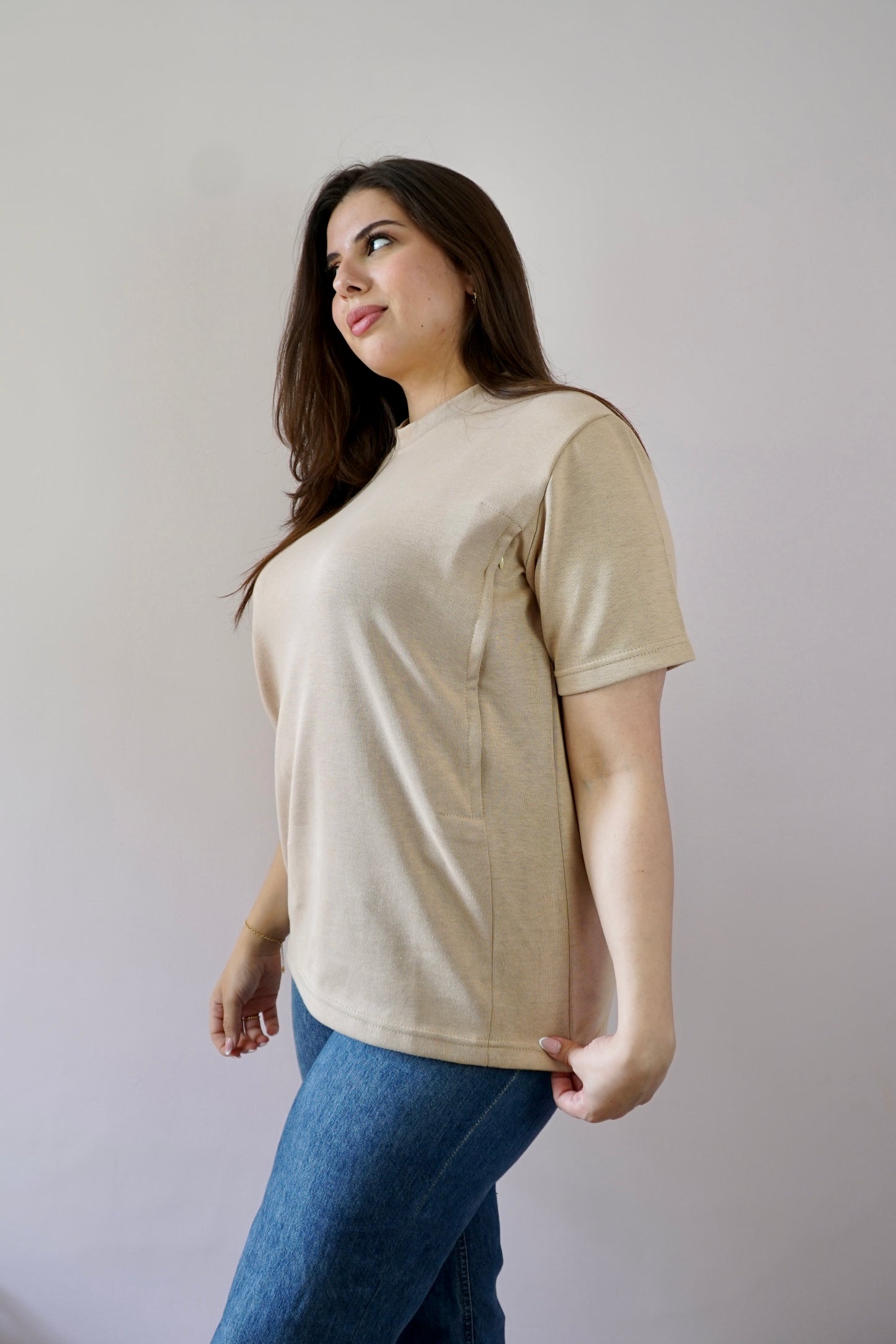 T-Shirt d'allaitement Camel