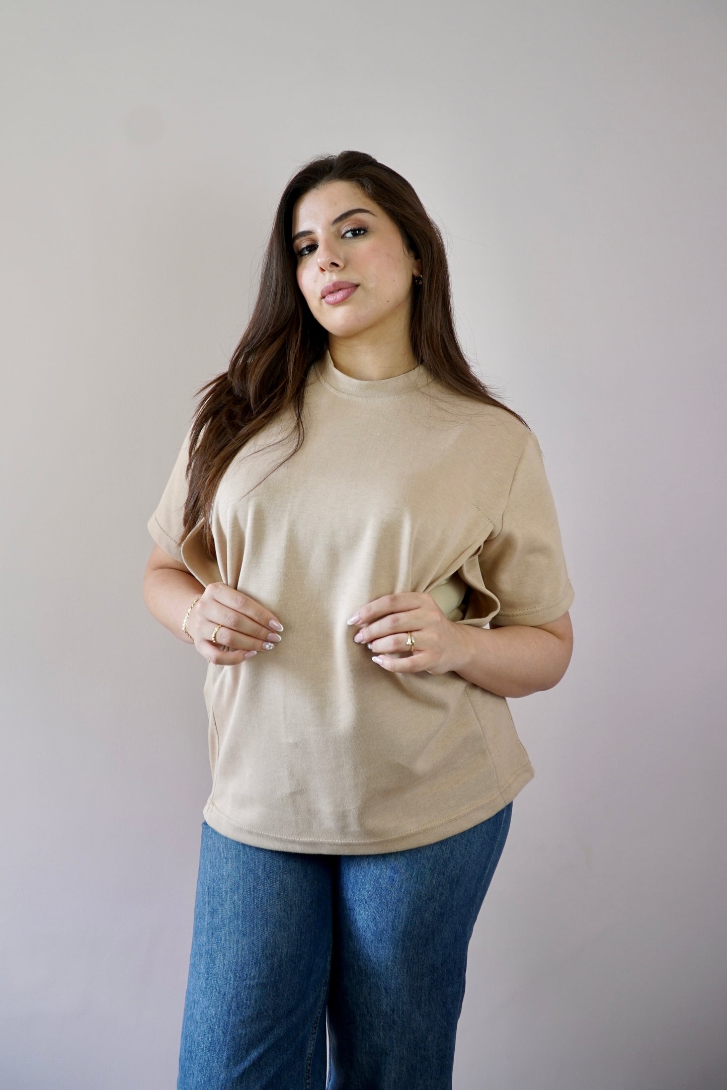 T-Shirt d'allaitement Camel