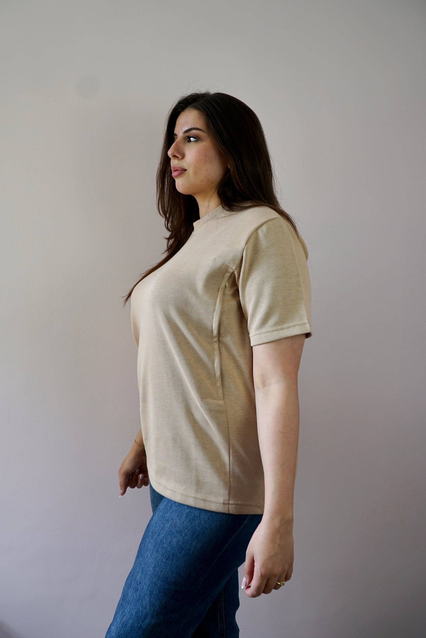 T-Shirt d'allaitement Camel