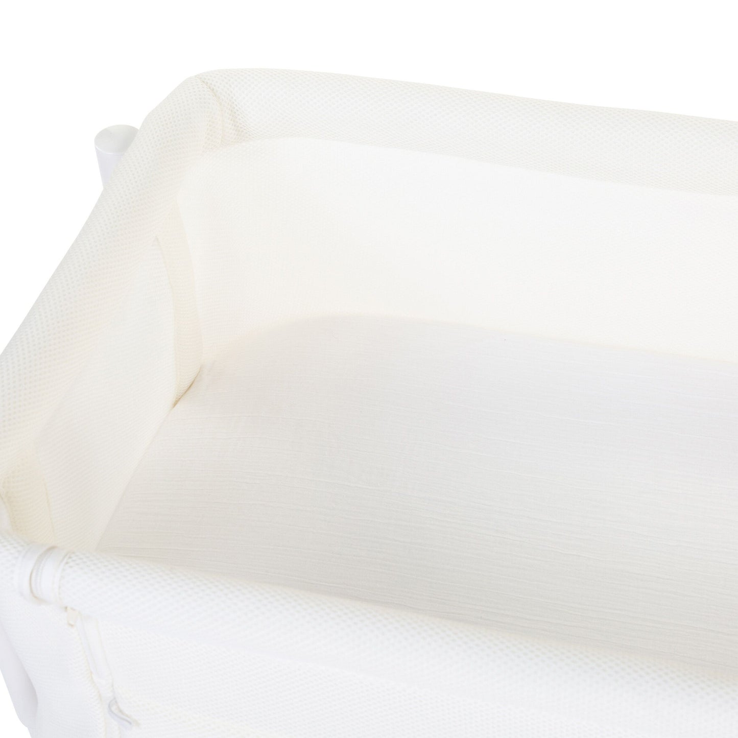 Drap Housse Cododo Berceau 50 cm x 85 cm Gaze de coton Blanc