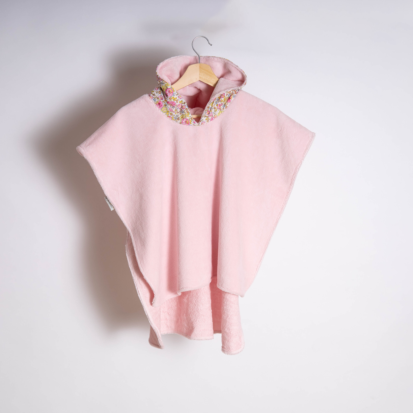Poncho de bain 12-36 mois Rose