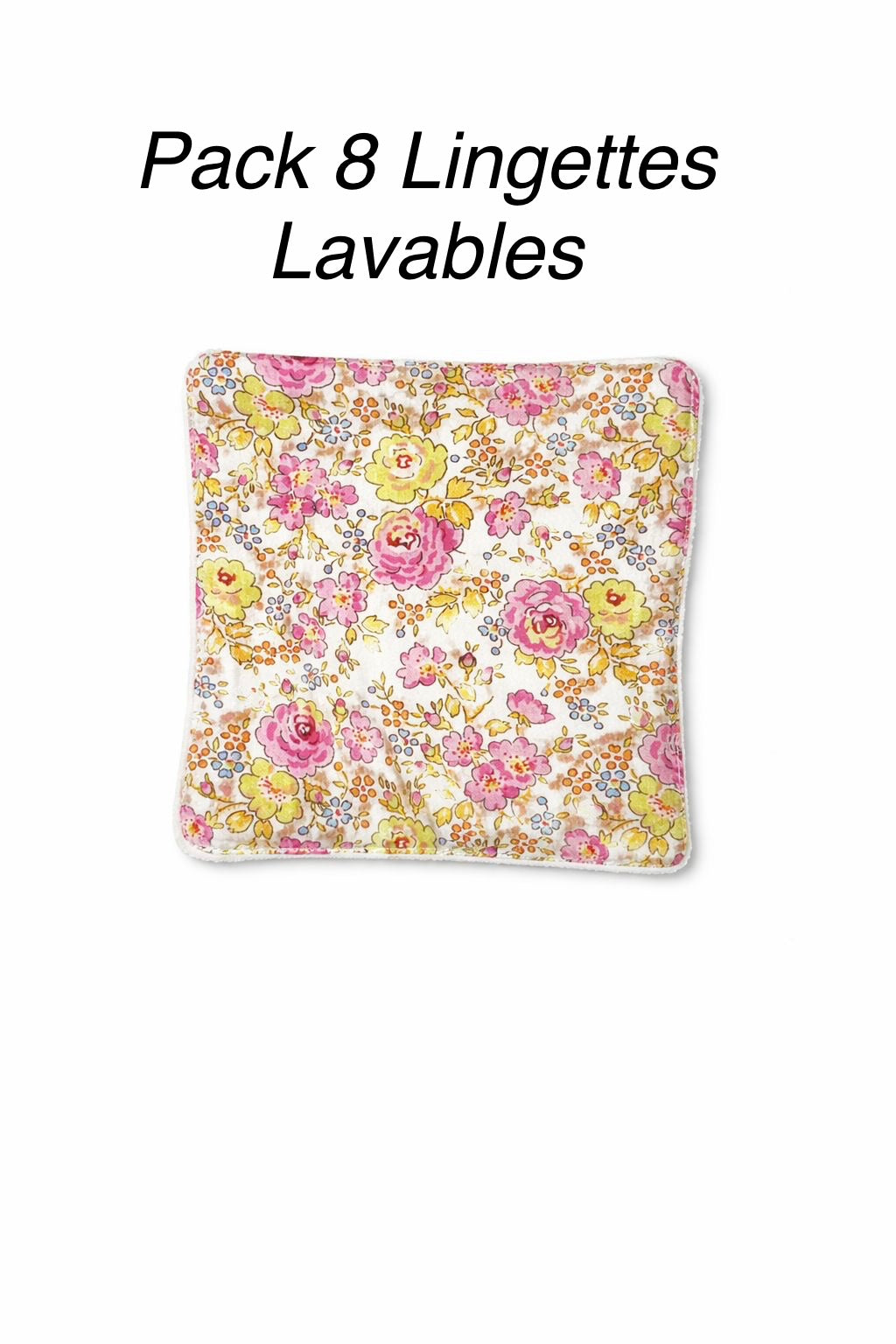 Pack 8 Lingettes Liberty Félicité Rose