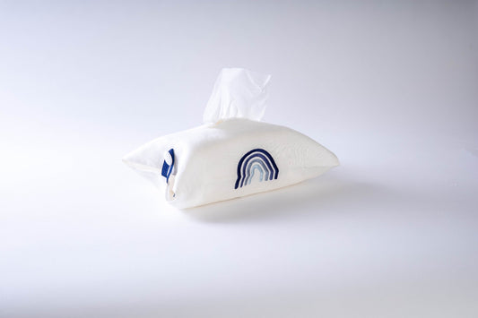 Housse boite de mouchoir - Bleu