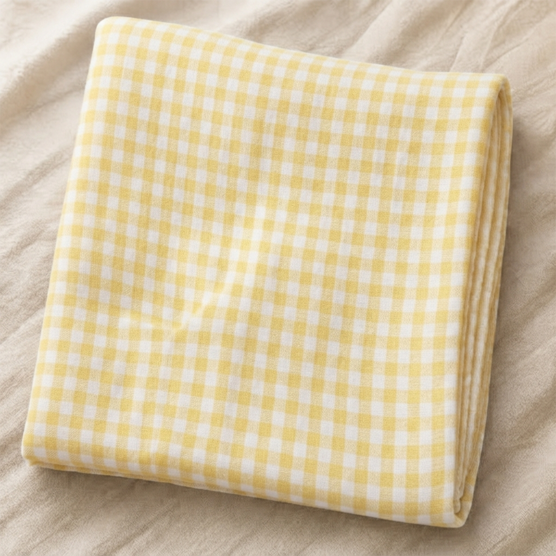 Maxi lange 100 x 100 cm Carreaux Jaune