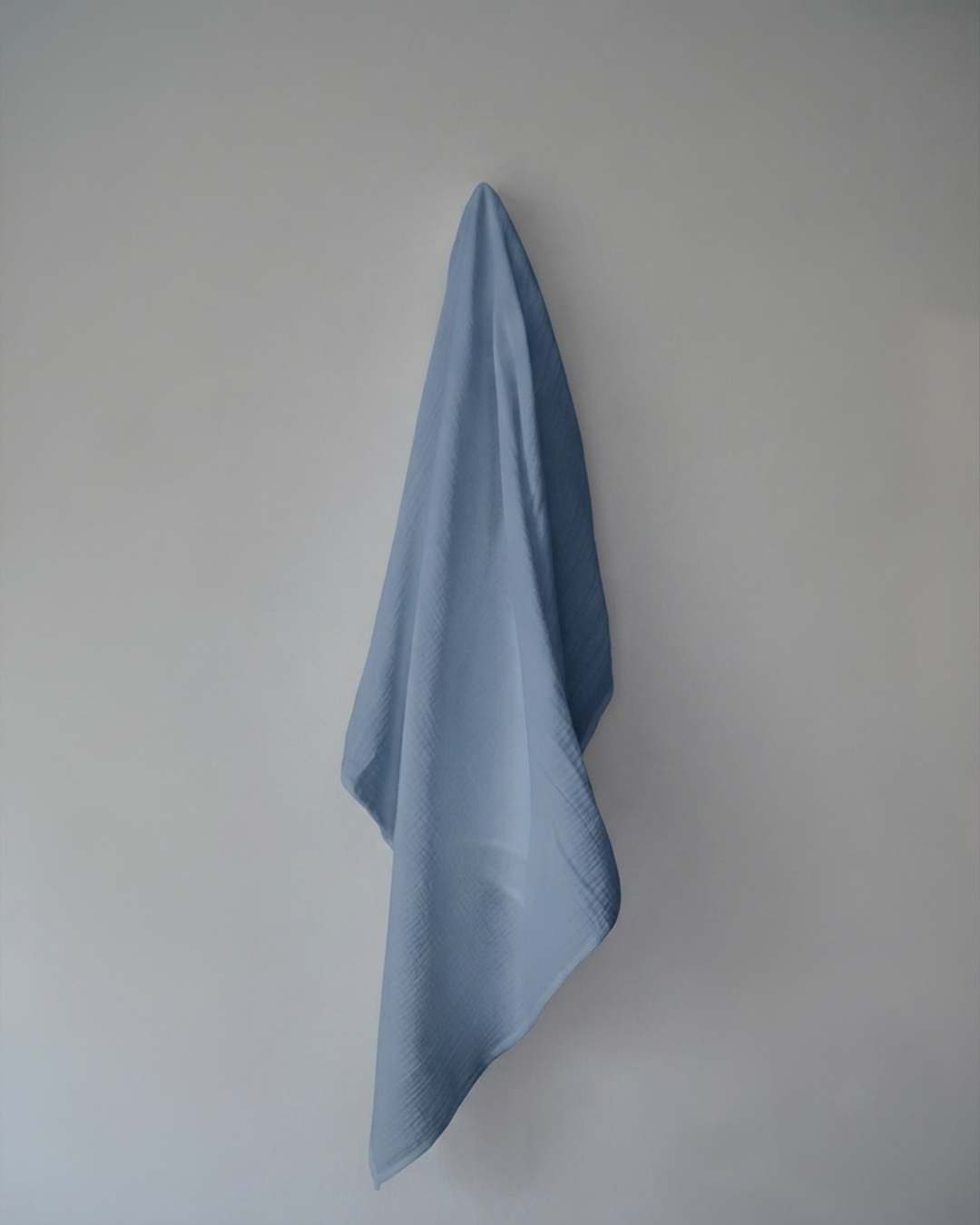 Maxi lange 100 x 100 cm Gaze Bleu Clair
