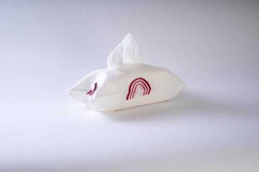 Housse boite de mouchoir - Rose