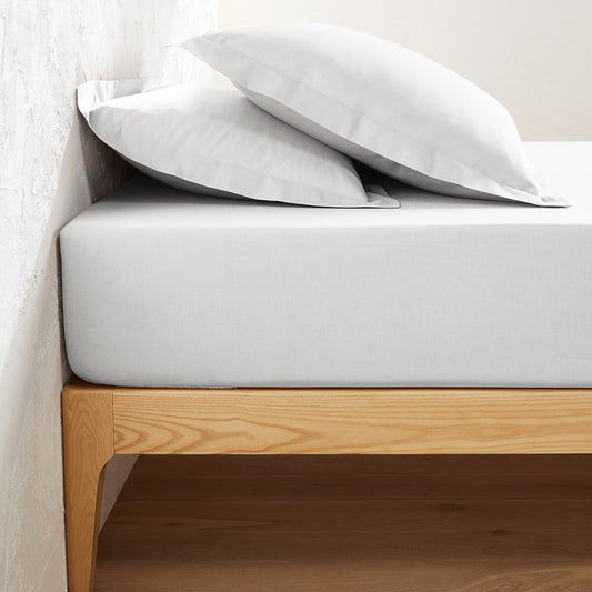 Drap Housse Blanc 120 cm x 200 cm