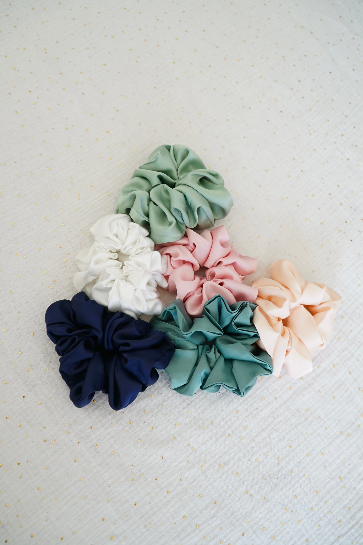 Chouchou en soie Bleu Marine