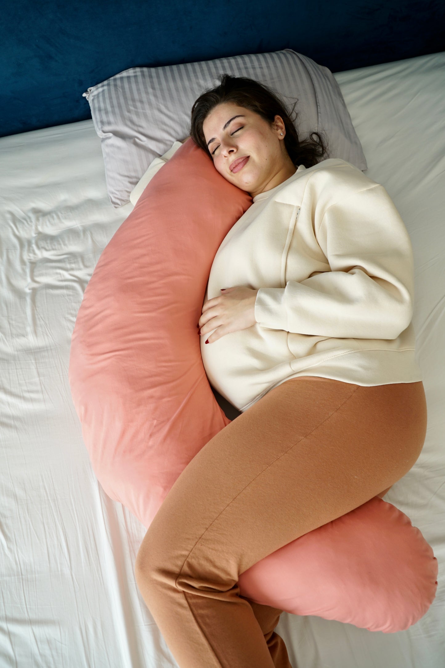 Coussin de grossesse Corail