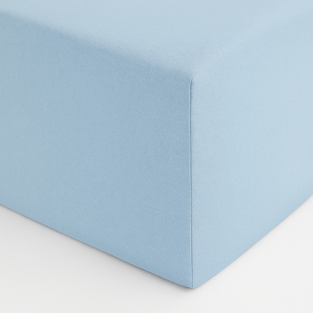Drap Housse 70 cm x 140 cm Bleu Ciel