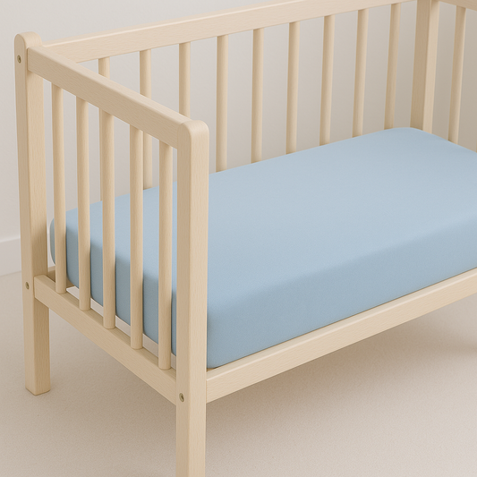 Drap Housse 60 cm x 120 cm Bleu Ciel