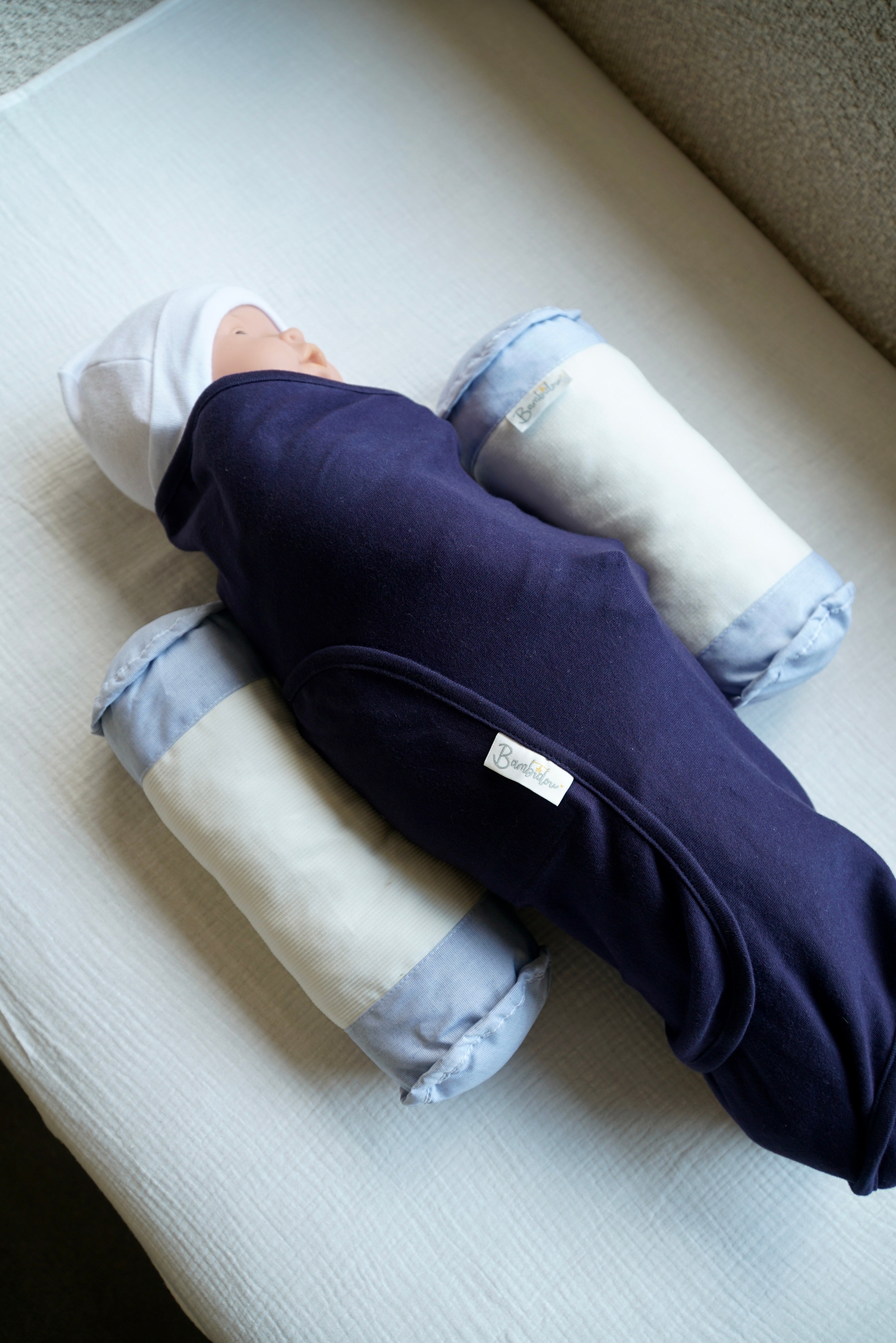 Gamat Couverture Emmaillotage Bleu