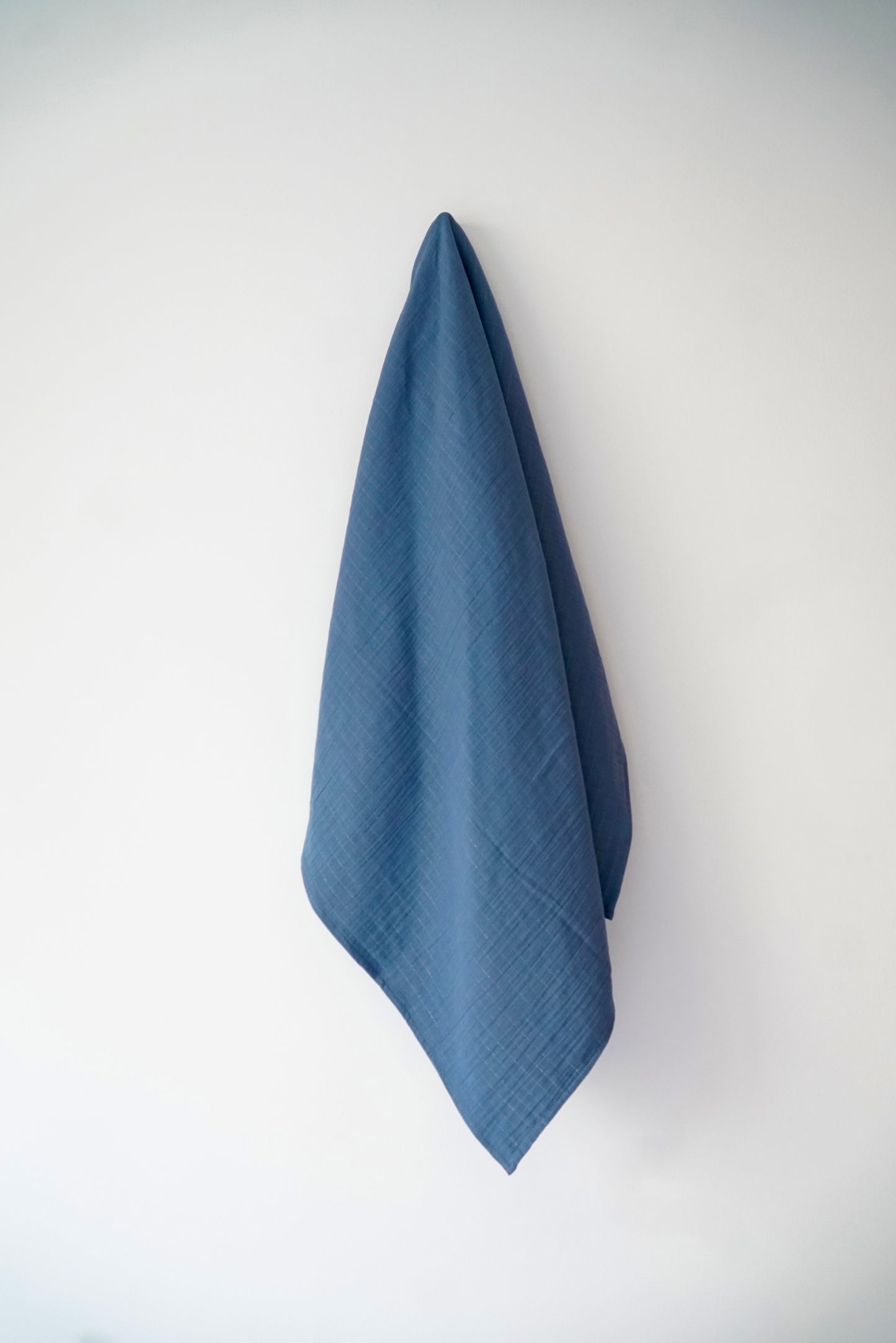 Maxi lange 100cm x 100cm Gaze Bleu Rayé
