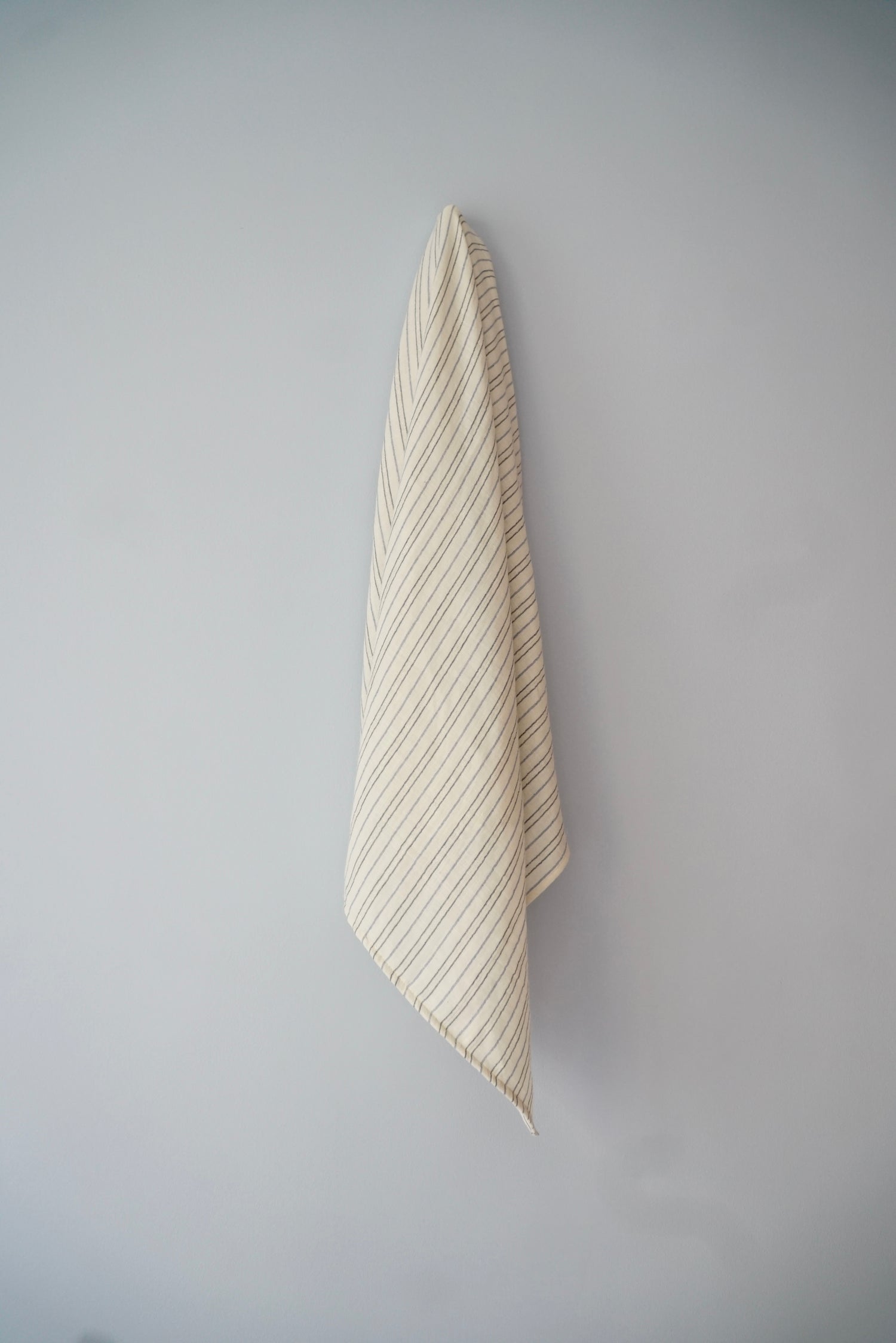 Maxi lange 100 x 100 cm Ivoire rayé Bleu