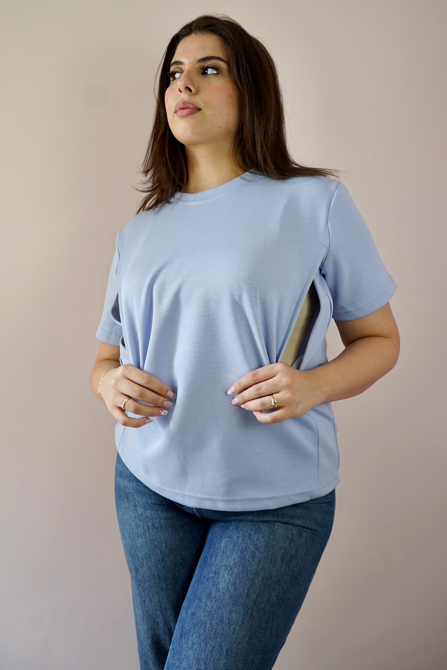 T-Shirt d'allaitement Lavande