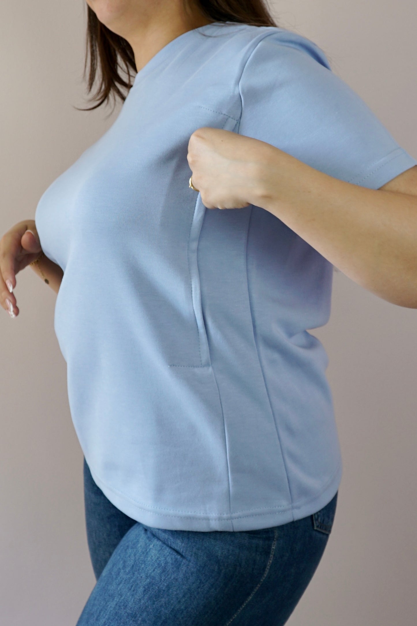 T-Shirt d'allaitement Lavande