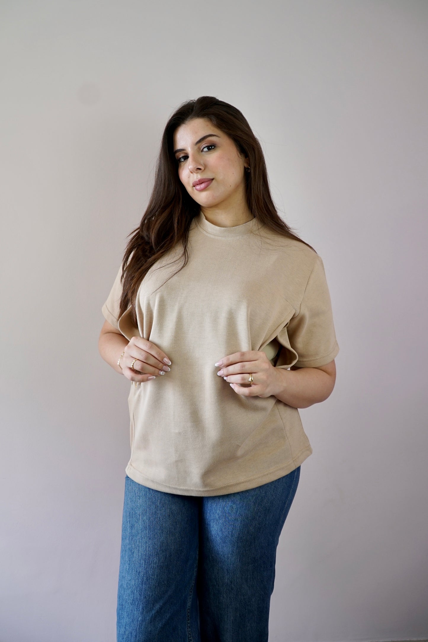 T-Shirt d'allaitement Camel