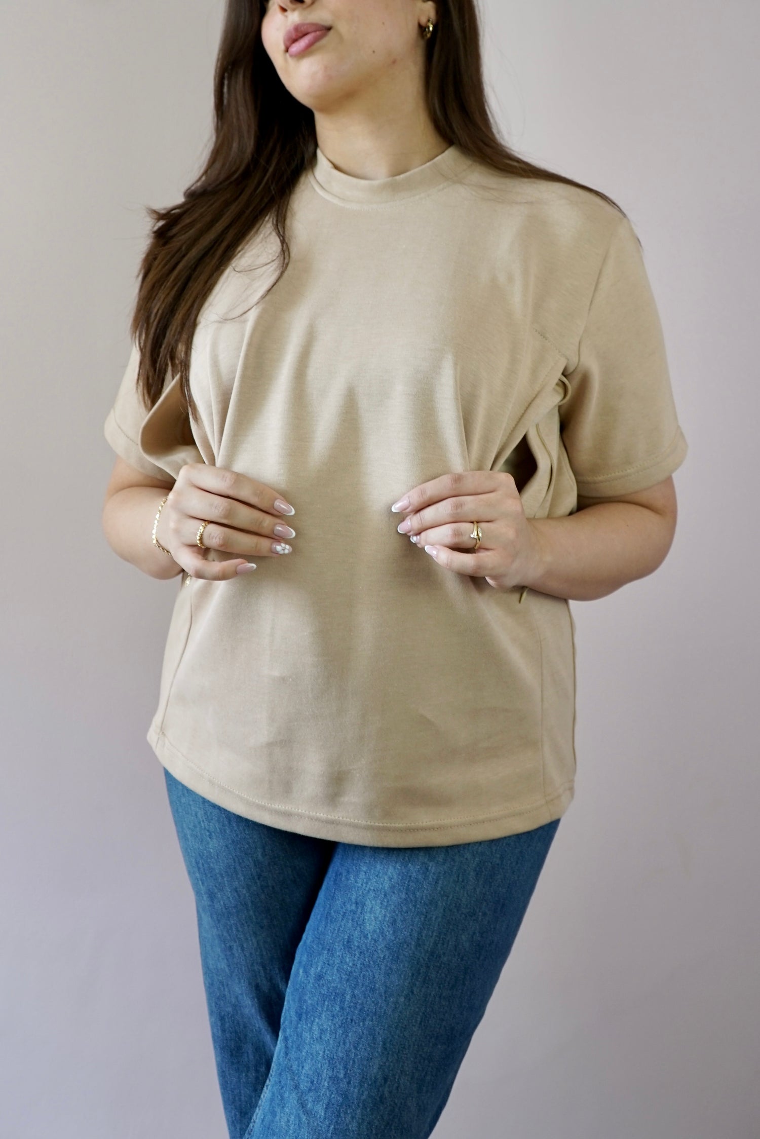 T-Shirt d'allaitement Camel