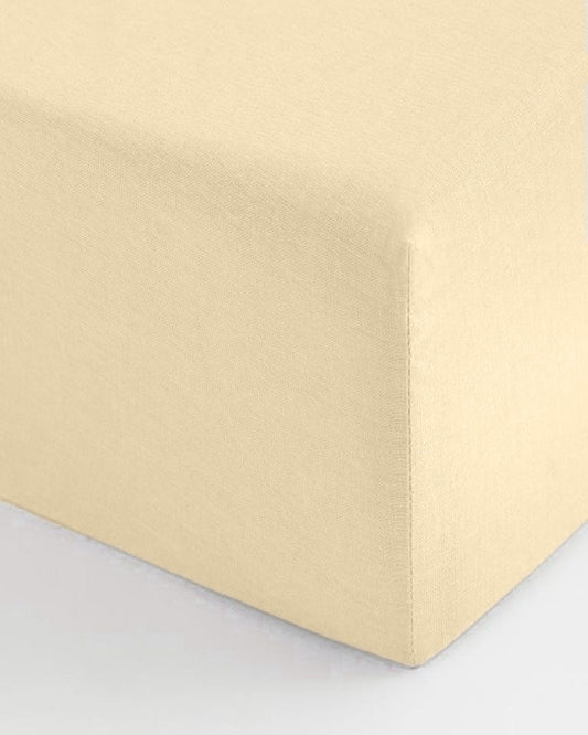 Drap Housse Jaune 70 cm x 140 cm