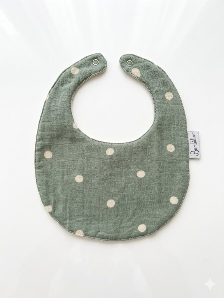 Bavoir Classique Imperméable Vert Eau