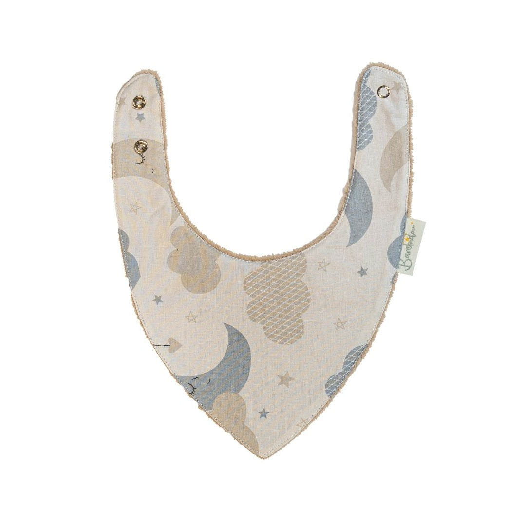 Bavoir Bandana Lune et Nuage