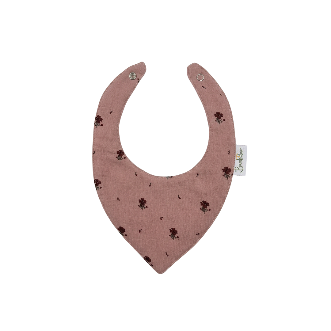 Bavoir Bandana Imperméable Rose