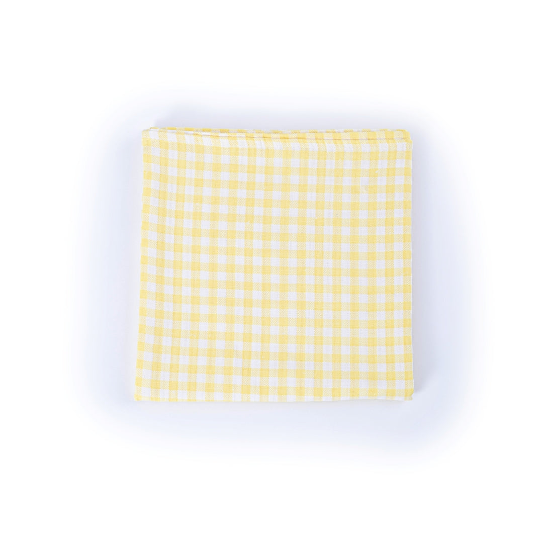 Maxi lange 100 x 100 cm Carreaux Jaune