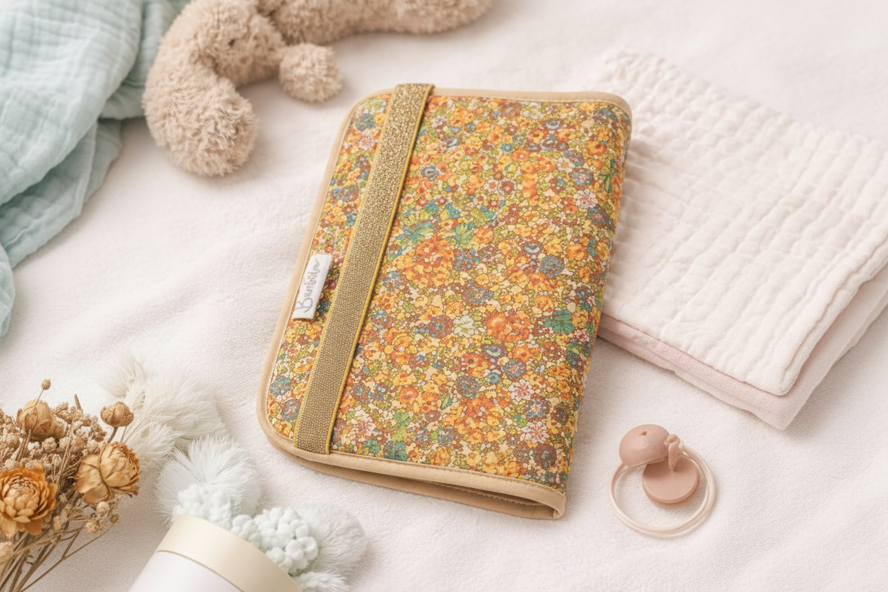 Liberty Orange Protège Carnet De Santé