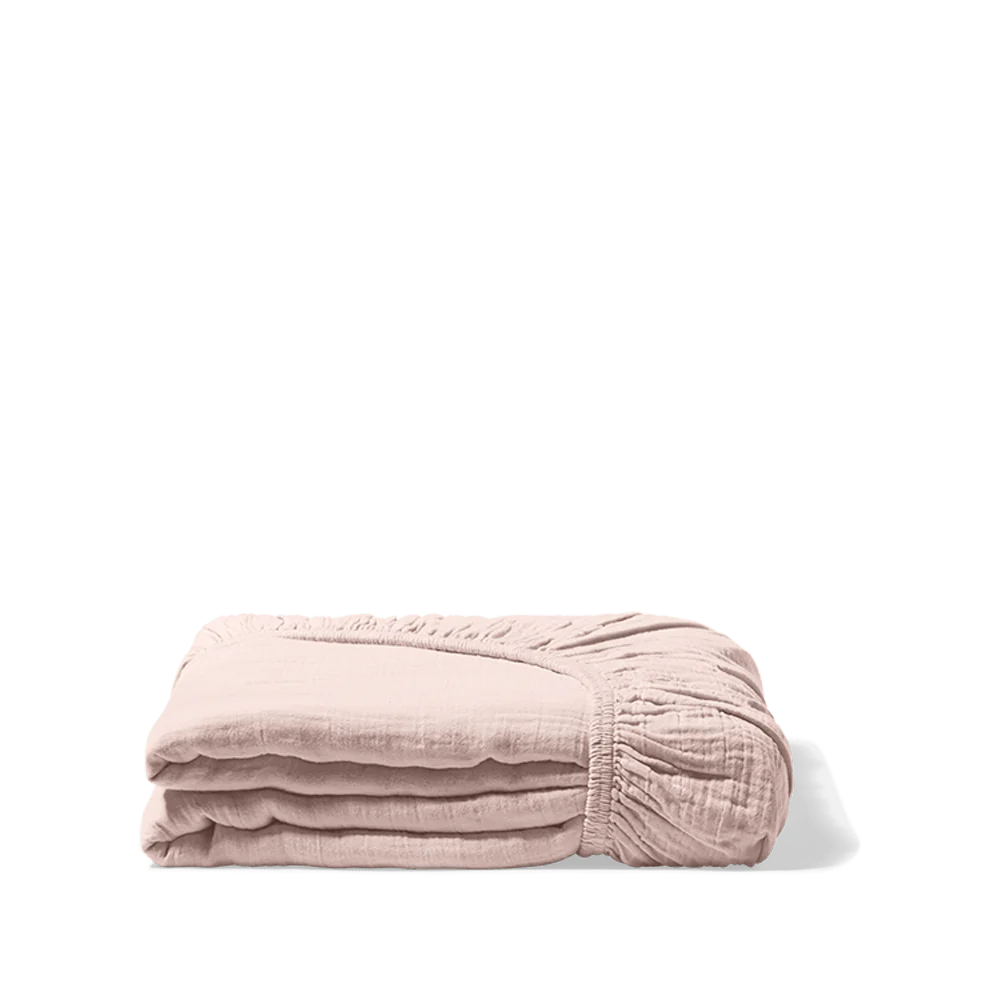 Drap Housse Cododo 85 x 50 cm Gaze de coton Rose clair