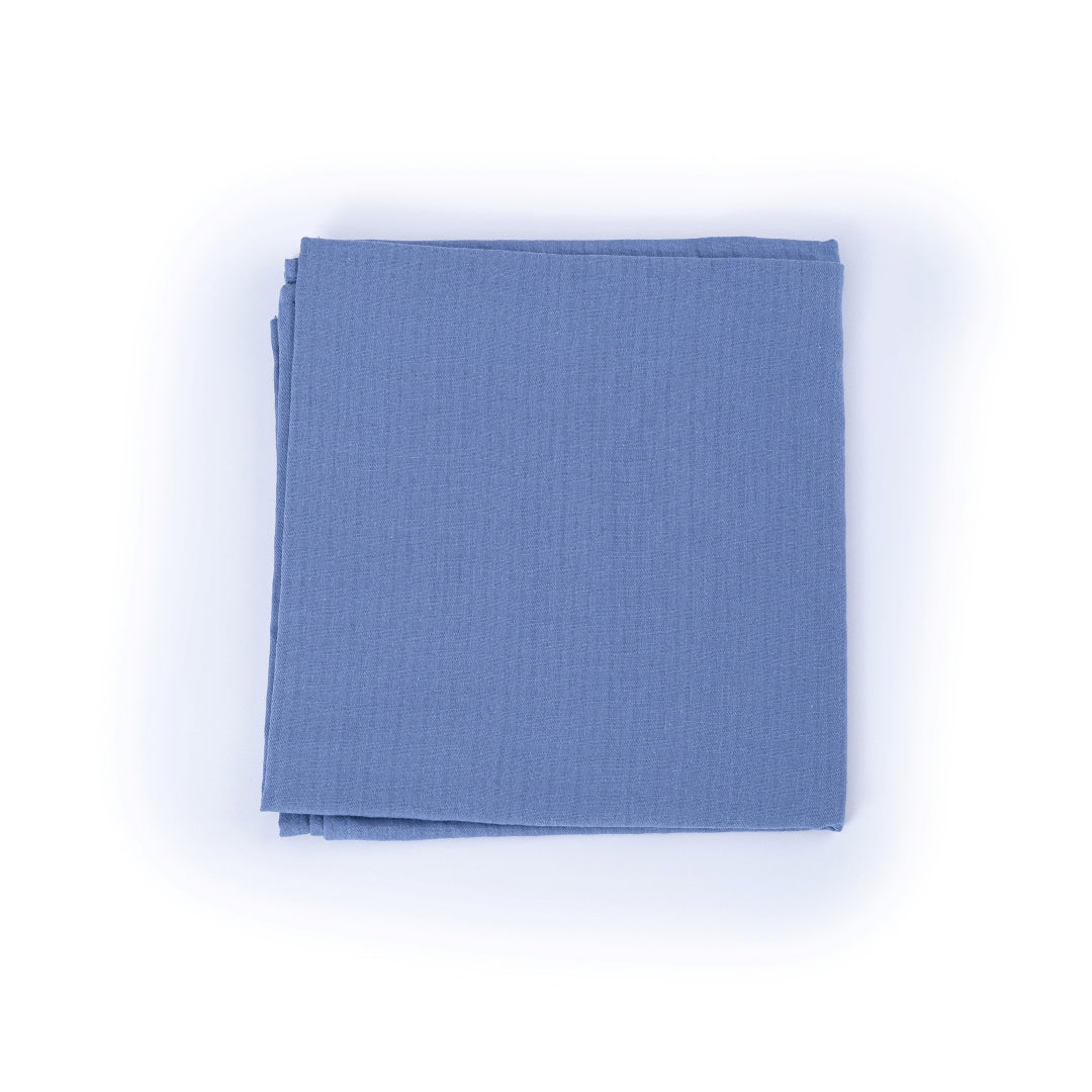 Maxi lange 100 x 100 cm Gaze Bleu Clair