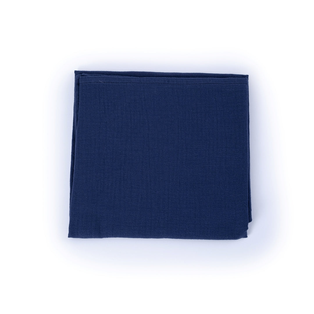 Maxi lange 100 x 100 cm Gaze Bleu Marine