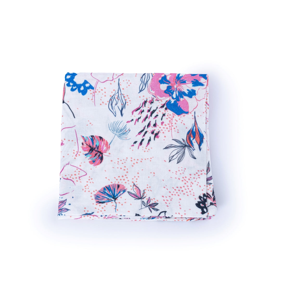 Maxi lange 100 x 100 cm Hibiscus