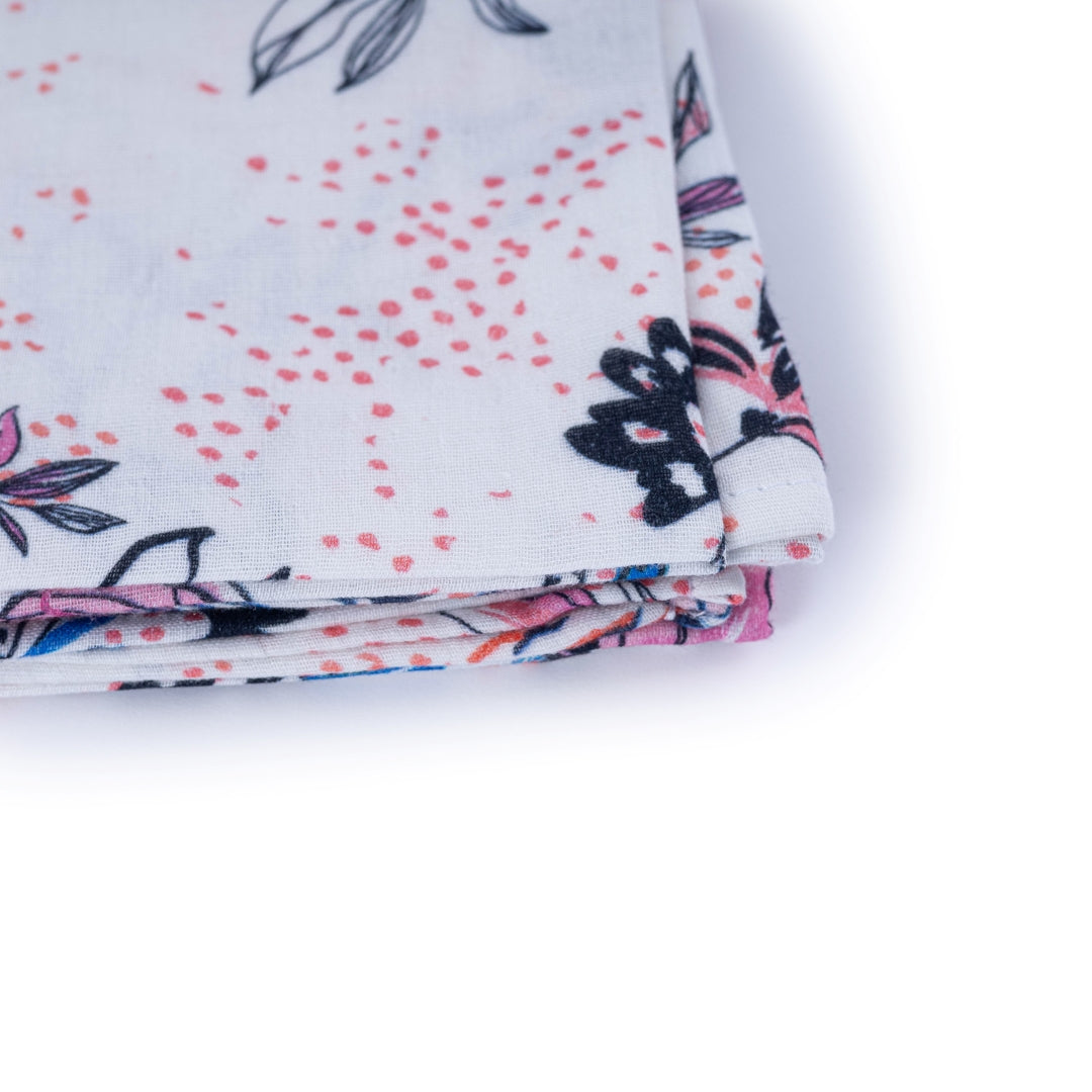 Maxi lange 100 x 100 cm Hibiscus