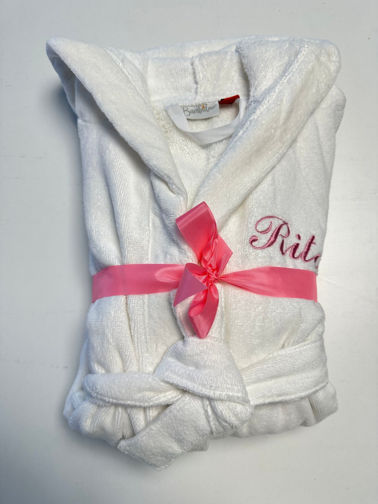 Peignoir Serviette Velours 7 - 8 ans