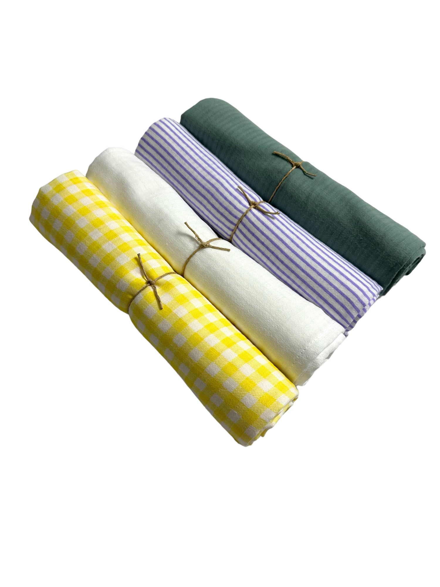 Lot de 4 Maxi langes 100cm x 100cm , combinaison 2