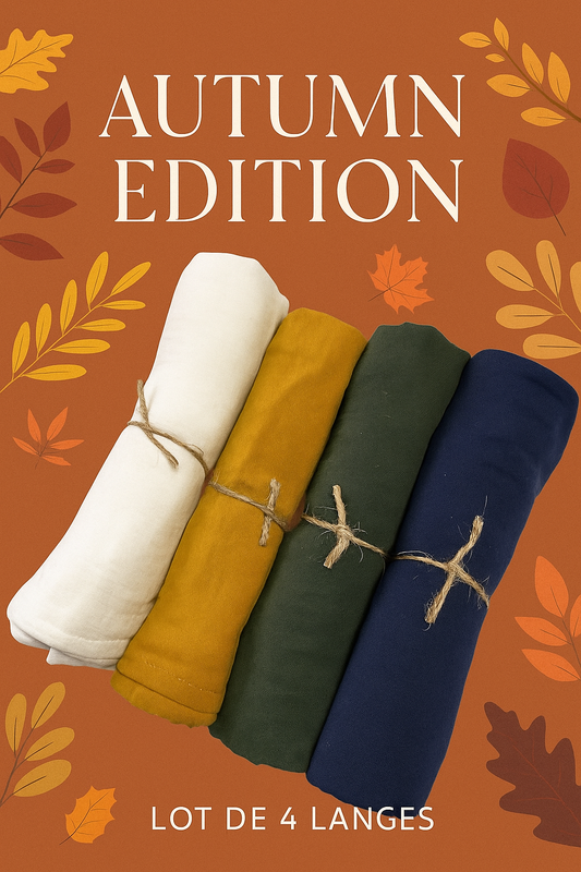 Autumn Edition : Lot de 4 Maxi langes 100cm x 100cm