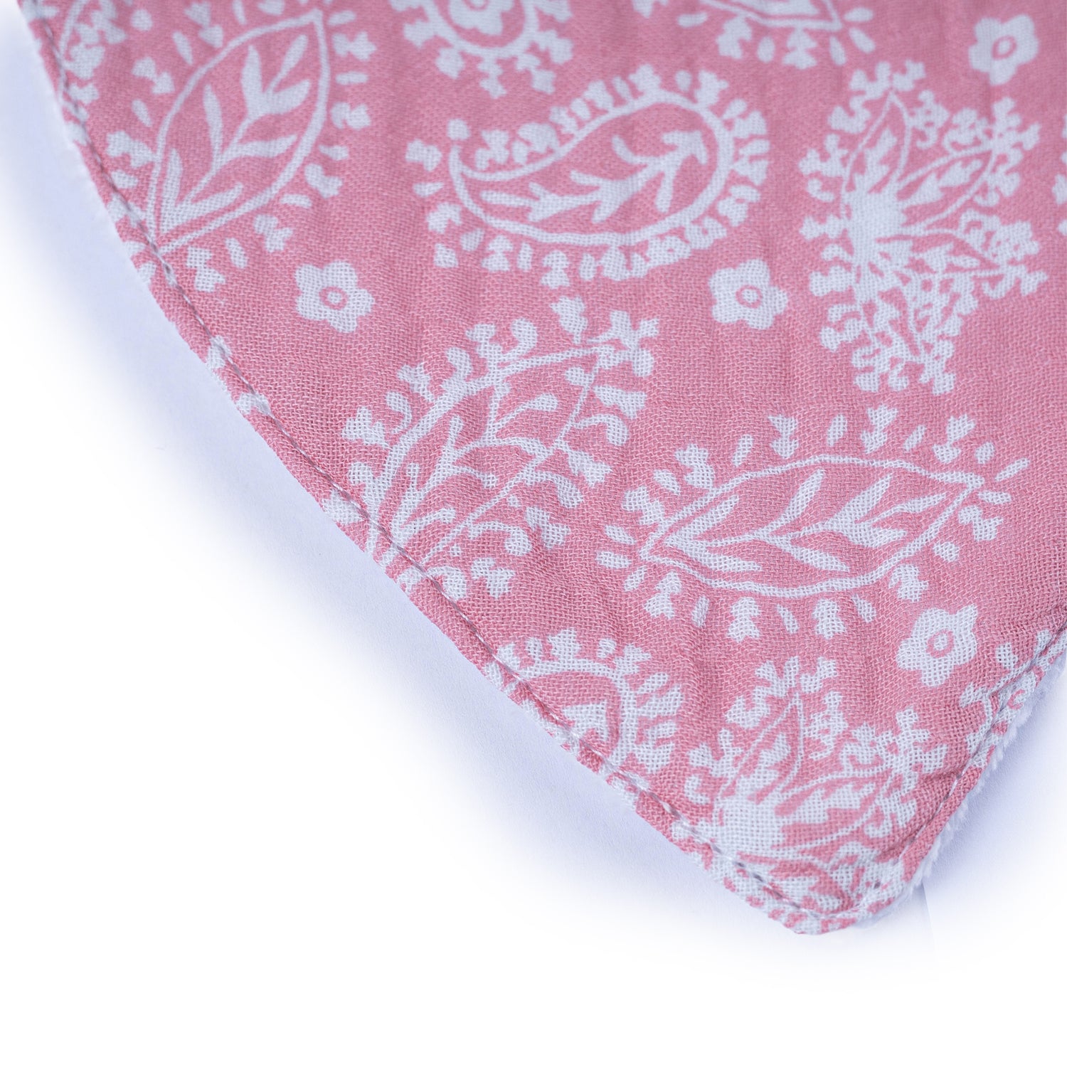 Bavoir Bandana Gaze Rose