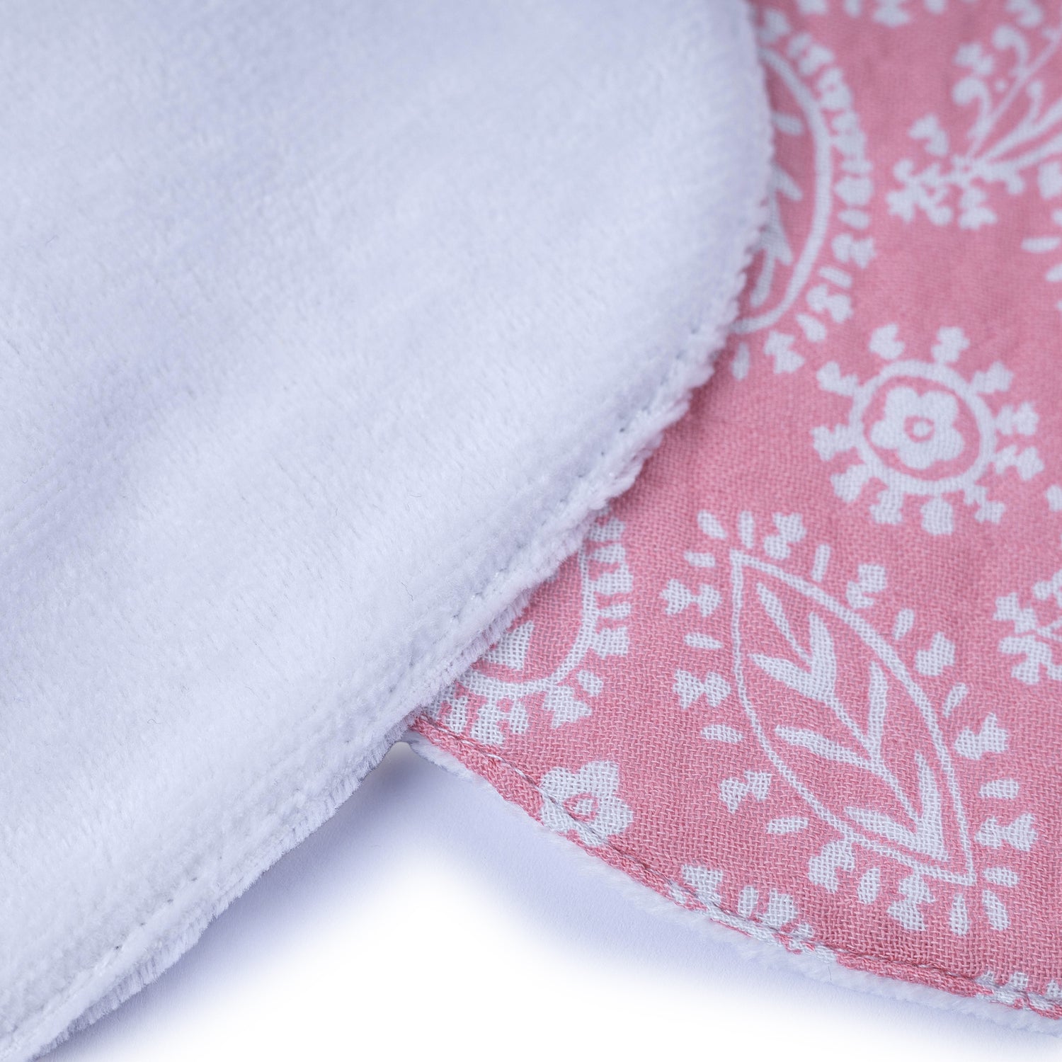 Pack 3 Bavoirs Bandana Gaze Rose
