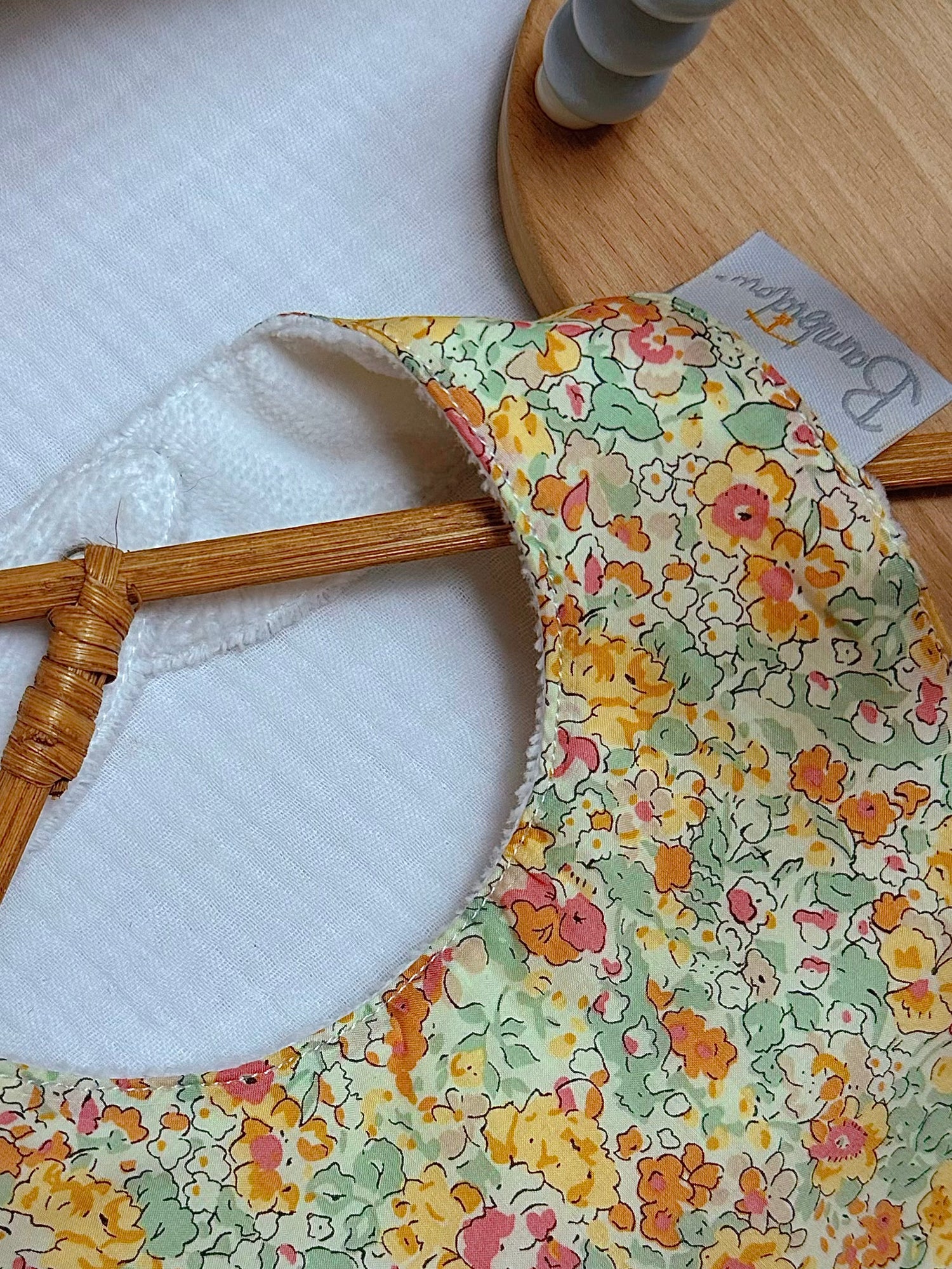 Bavoir Bandana Liberty Aude Jaune