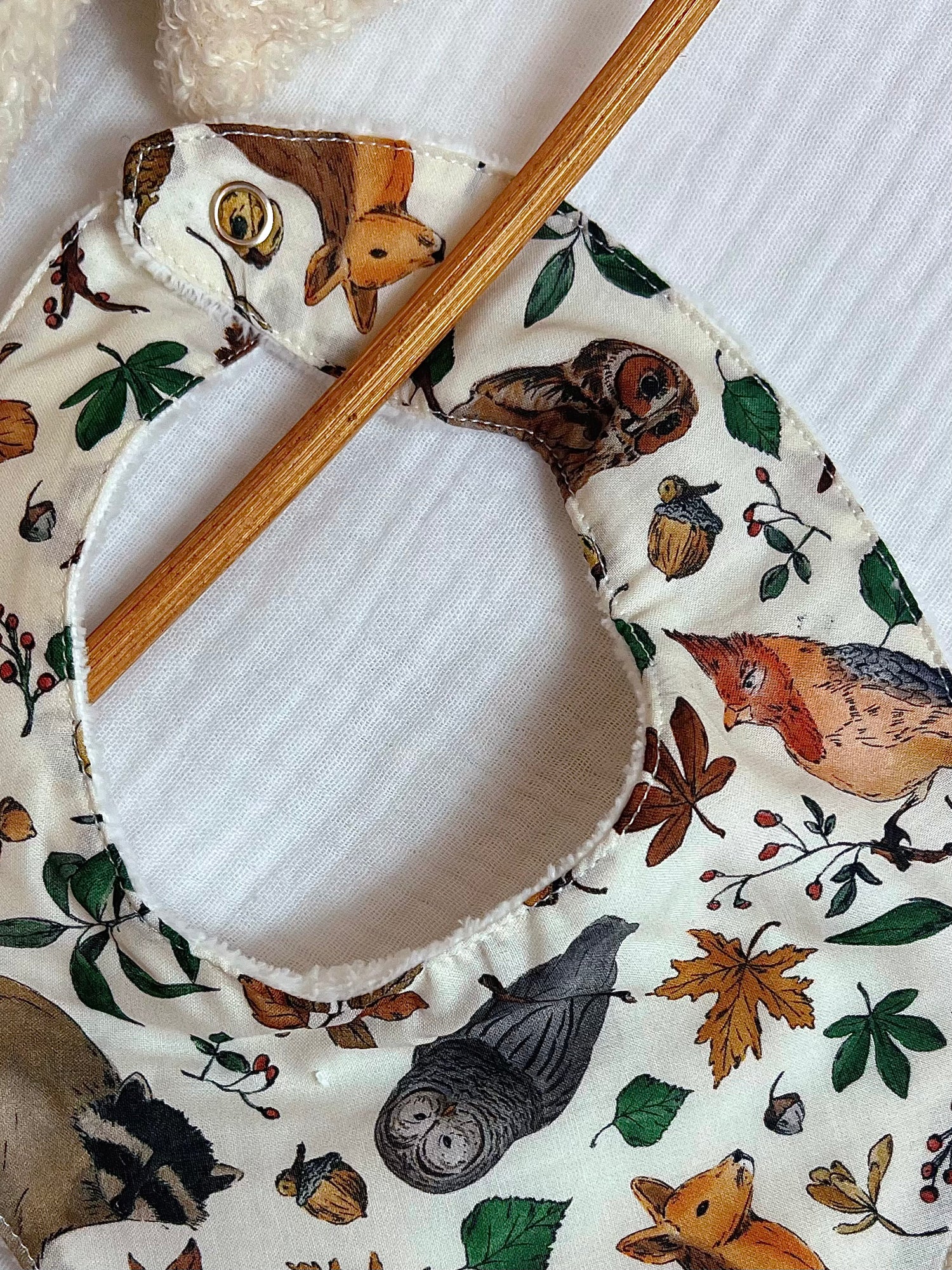 Pack 3 Bavoirs Bandana hibou