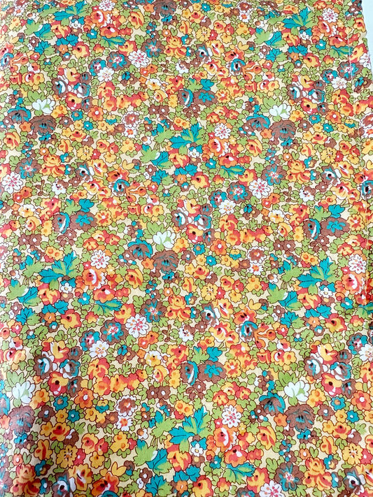 Couverture Liberty Orange 80x100 cm arrière polaire