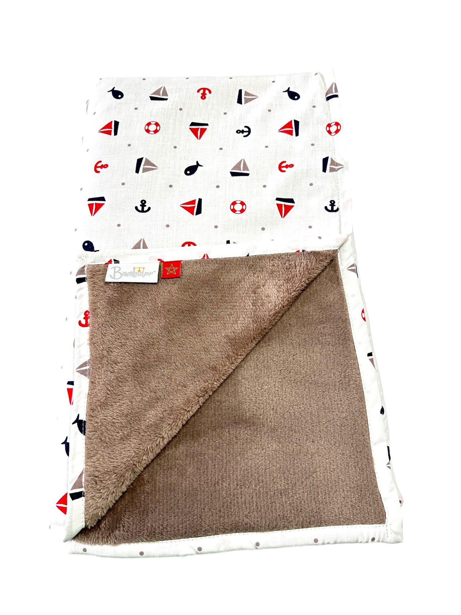 Couverture Petits Bateaux 80x100 cm arrière Polaire