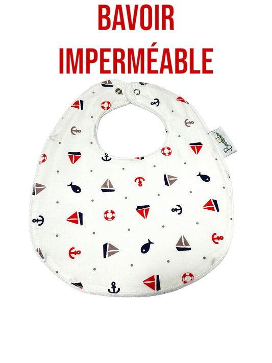 Bavoir Classique Imperméable Petits Bateaux
