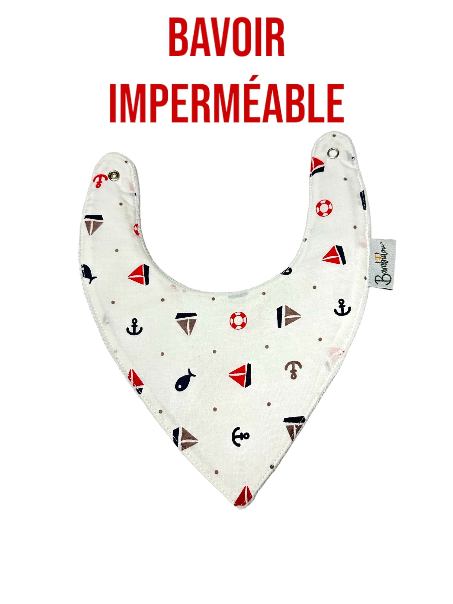 Bavoir Bandana Imperméable Petits Bateaux