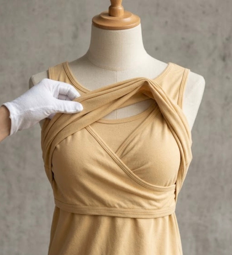 Débardeur d'allaitement Beige