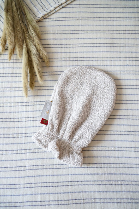 Gant de bain Beige