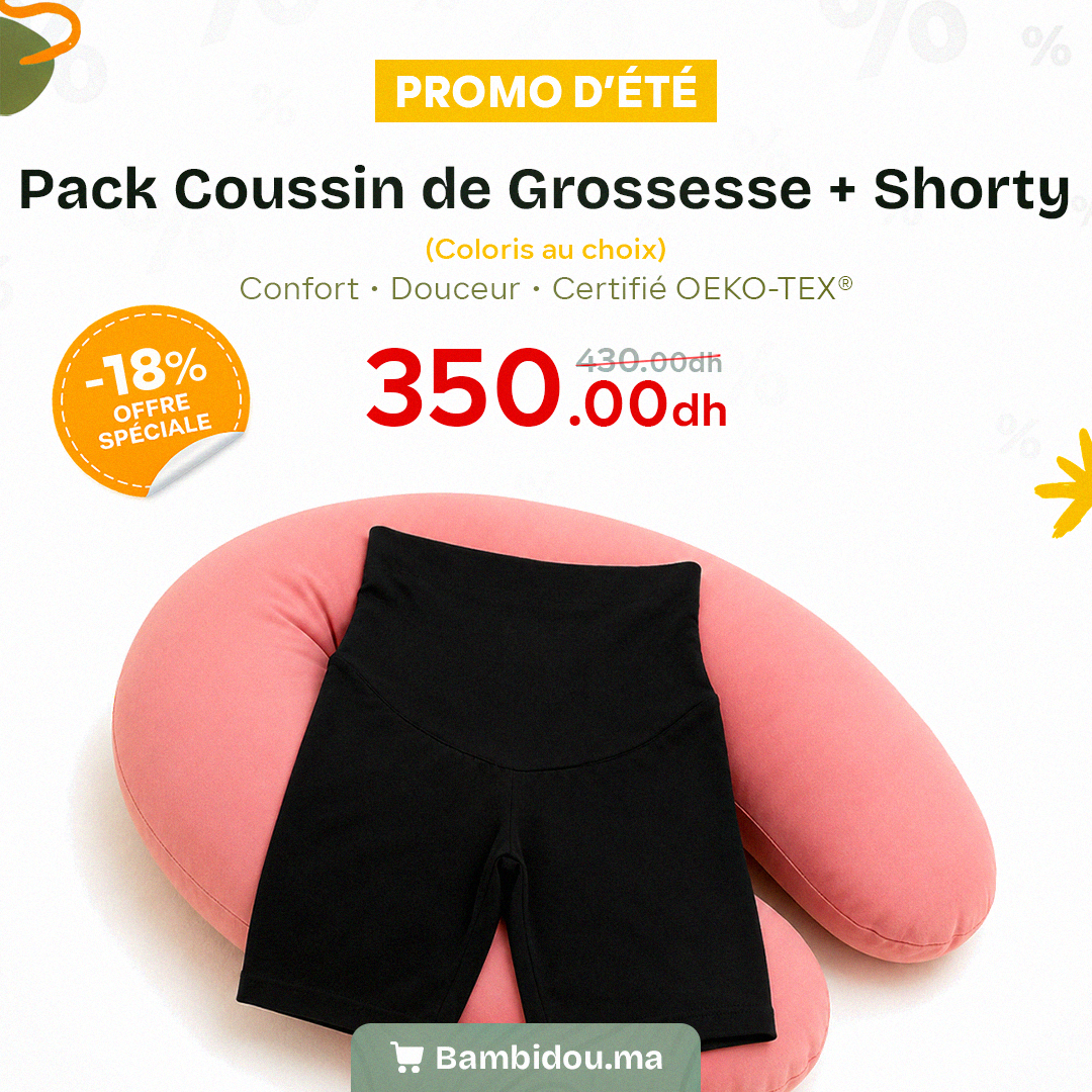 Pack Confort Grossesse – Coussin de Grossesse + Shorty